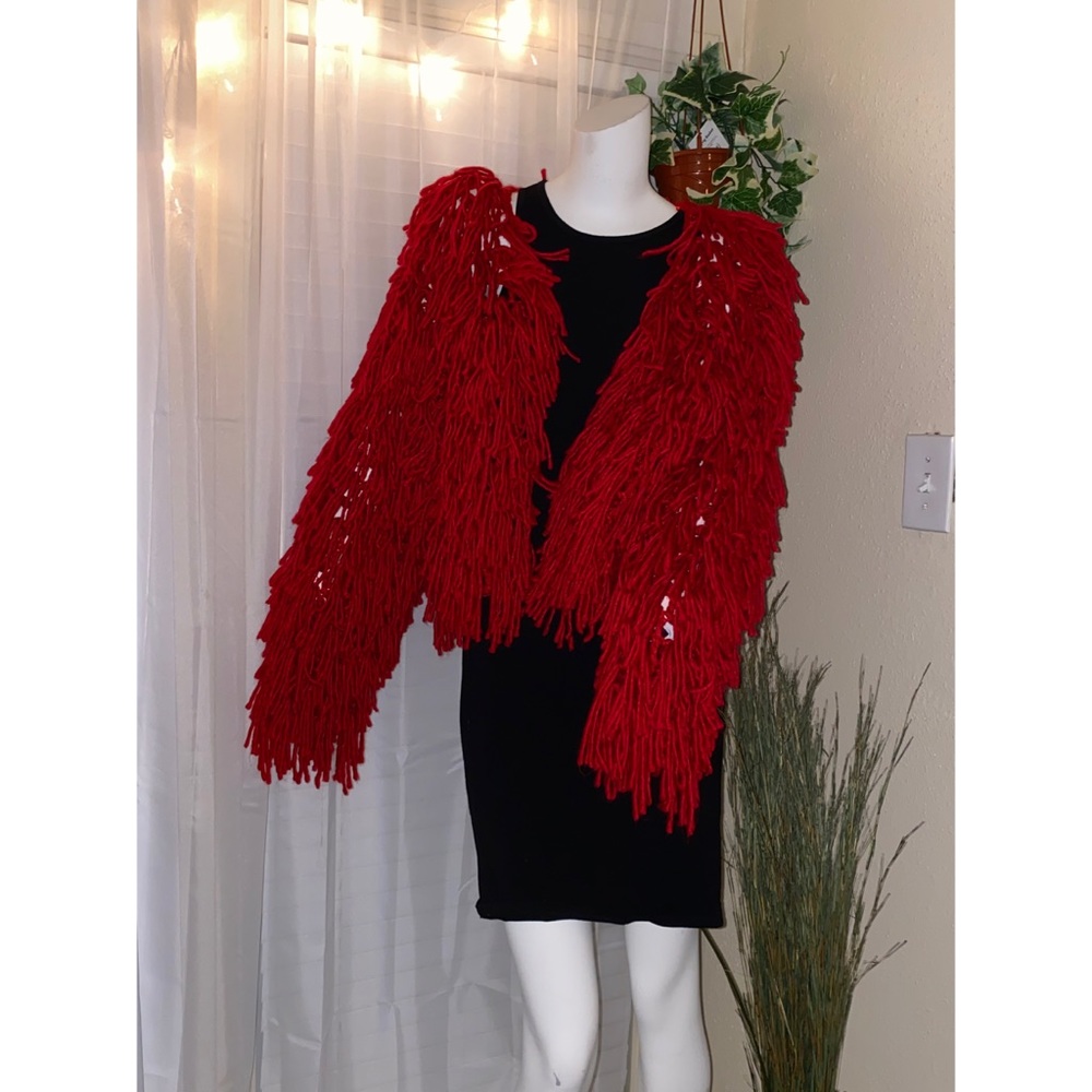 Red sweater jacket small to large